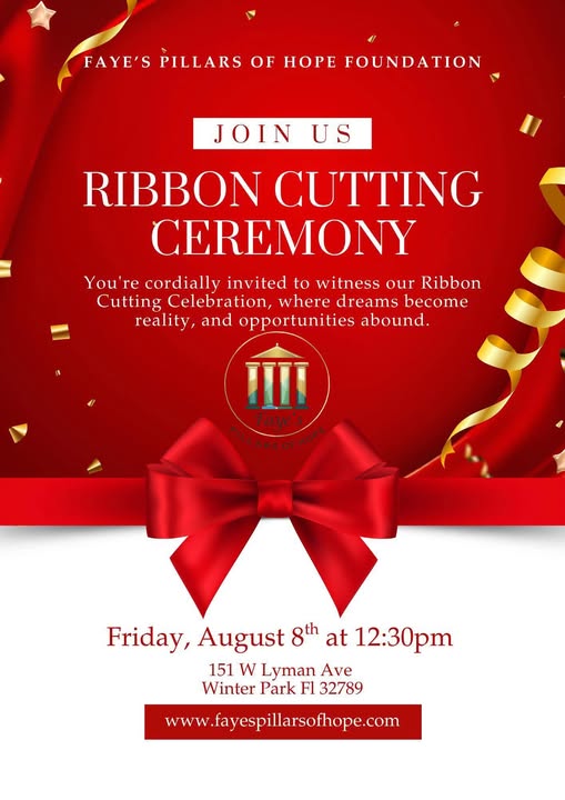Faye’s Pillars Of Hope Foundation Ribbon Cutting Ceremony
